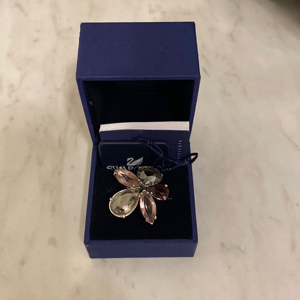 Swarovski Heritage Purple Flower Ring
